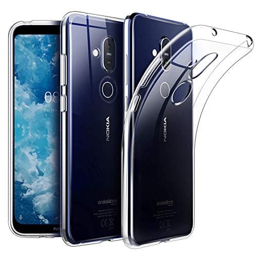 Image of KP TECHNOLOGY Nokia 8.1 - Clear Case Ultra Thin Transparent Silicone Gel Cover for Nokia 8.1 (Nokia 8.1, Clear) [COMPATIBLE WITH NOKIA 8.1 SCREEN PROTECTOR]