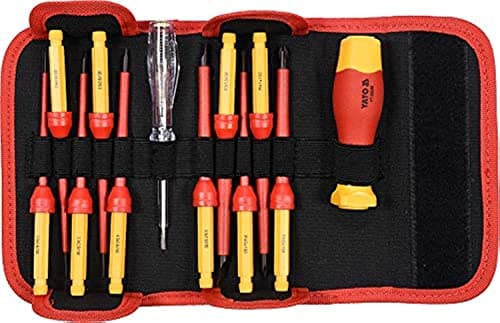 Image of Yato YT-28290 IZOL 12 Piece Screwdriver + Bits Set VDE