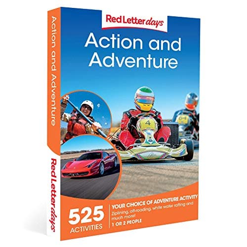Image of Red Letter Days Action & Adventure Experience Gift Box for 1 or 2 – 525 Thrilling UK Activities