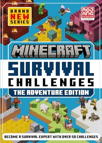 Image of MINECRAFT SURVIVAL CHALLENGES: An official Minecraft illustrated guide with over 30 exciting new ways to play and build in the game for 2025. Perfect for beginners, children and all gaming fans!
