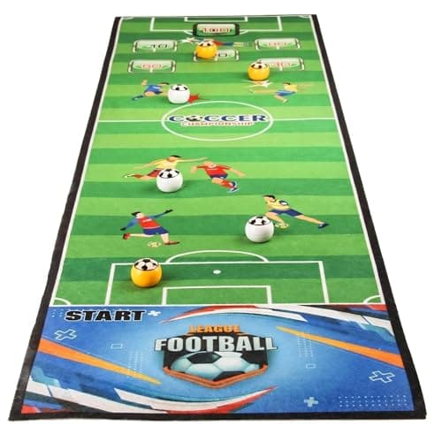 Image of Satiskid Tabletop Football Game, Game Table for Family Fun with 6 Balls, Indoor Interactive Table Shuffleboards, Portable Sports Board Game for Kids Adults Birthday Christmas Party