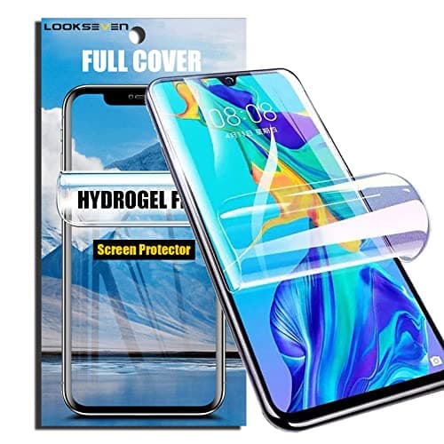 Image of LOOKSEVEN 3 Pack Hydrogel Film Transparent Soft TPU Screen Protector Compatible with Samsung Galaxy S10 Plus, High Sensitivity Protective Film (Not Tempered Film)