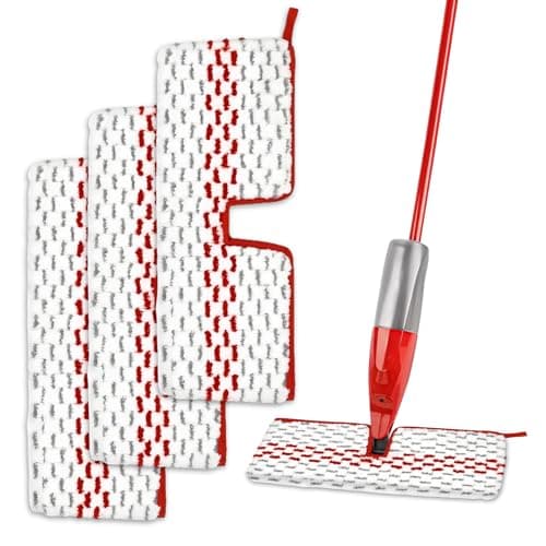 Image of 3 Pcs Spray Max Mop Head Replacement, Compatible with Vileda Promist Max Reusable Mop Pads Replacement Double-Sided Cleaning Spray Mops Replacements Pad Microfiber Refill Heads for Wet & Dry Use