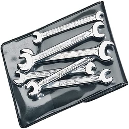 Image of Draper 5202 S6M Elora Midget Metric Double Open End Spanner Set, 6 Pieces