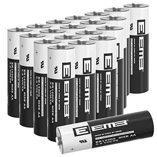 Image of EEMB ER14505 AA 3.6V Lithium Battery Li-SOCL₂ Non-Rechargeable Battery SB-AA11 LS14500 TL-5903 SL-360 S7-400 ER14500 for Water Electricity Meter Gas PLC Facility Equipment Spare Generic Battery (20)