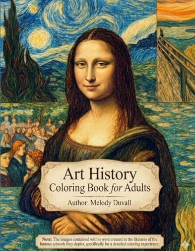 Image of Art History Coloring Book for Adults: Perfect for Relaxation and Creative Expression