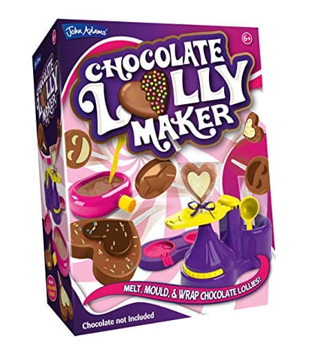 Image of John Adams Chocolate Lolly Maker | Melt, Mould & Wrap Your Own Chocolate Lollies | Choose From 4 Designs | Food Craft Treats | Age 6+ | Kids Gift Idea For Birthday & Christmas | Chocolate Not Included