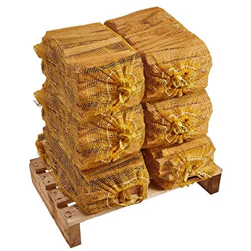 Image of 6 x Extra Large Nets of Kindling Wood (24KG) - Kiln Dried, Natural Firelighters Ideal for Fire Starting - Premium Quality Ready to Light