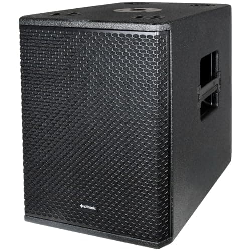 Image of Citronic | CORVA 10” Passive Subwoofer Speaker – High Power DJ PA Bass Cabinet with Pole Mount, Heavy Duty Plywood Enclosure, 900W Max, Black