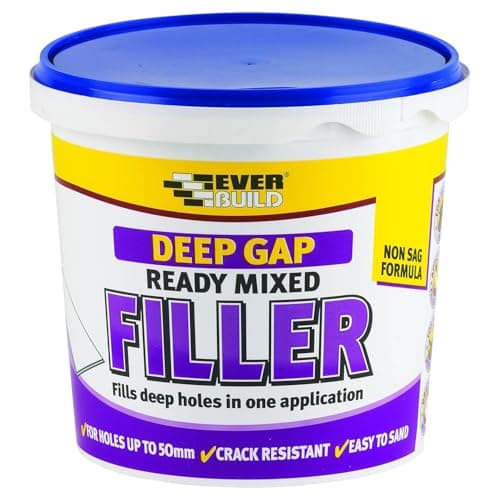 Image of Everbuild Deep Gap Filler – Ready Mixed – Easy To Use – Non-Shrink – Quick Drying – Overpaintable – Light Grey – 1 Litre