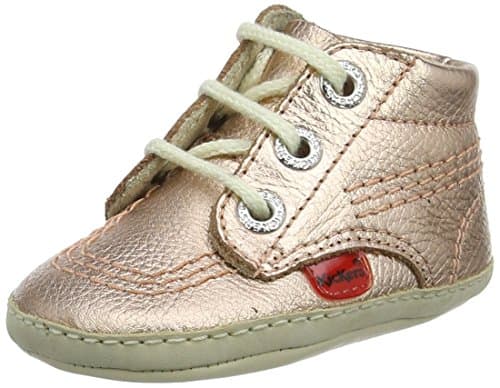 Image of Kickers 1St Kicks, Baby Unisex Boots, Pink (Rose Gold), 3 (19 EU)