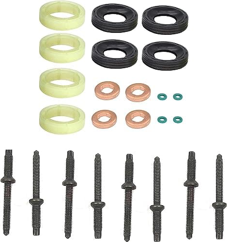 Image of BIAREN Fuel Injector Seal Washer O-Ring Injector Studs Kit For Ford Focus C-Max Fiesta 1.6 TDCI Citroen C3 C4 Dispatch Berlingo Peugeot 207 307 Expert Partner 1.6 HDI Volvo C30 S40 V50 1.6 D 1314368