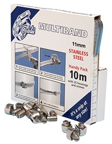 Image of TIMCO Jubilee Multiband Stainless Steel Handy Pack Housing Screws - 11mm x 10m - 25Pieces