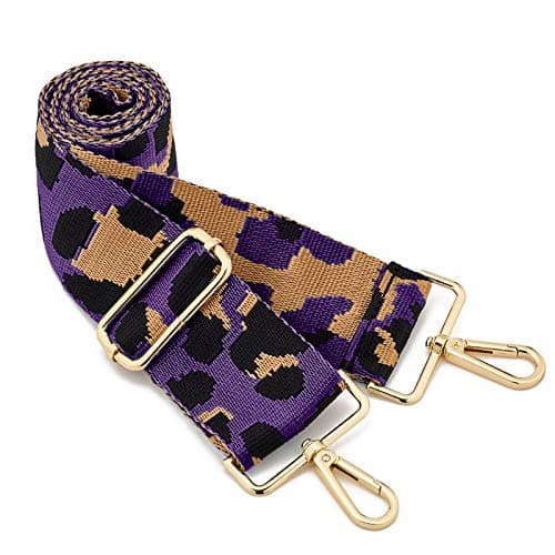 Image of Wide Shoulder Strap Adjustable Replacement Belt Crossbody Canvas Bag Handbag((5CM) Leopard12)