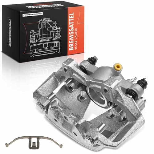 Image of Frankberg Brake Caliper Disc Brake Front Left Aluminium with Bracket (hole spacing 110mm) Compatible with C-Class CLS E-Class E-Class T-Model Replace# 2044210981