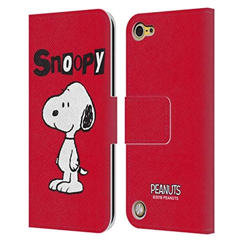 Image of Head Case Designs Officially Licensed Peanuts Snoopy Characters Leather Book Wallet Case Cover Compatible With Apple iPod Touch 5G 5th Gen