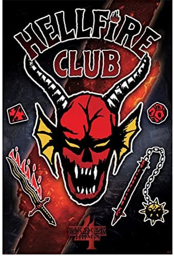 Image of Pyramid STRANGER THINGS 4 - Hellfire Club Emblem Rift - Poster 61x91cm