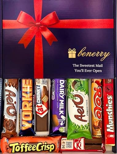 Image of Luxury Chocolate Letterbox Gift – 9 Assorted Chocolates – Gift for Birthdays, Father’s Day, Mother’s Day, Christmas, Thank You, Him, Her, Kids