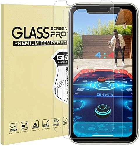 Image of CSL-TECH Screen Protector for Apple iPhone 11 Pro Max and iPhone Xs Max 6.5-Inch, Tempered Glass Film 2-Pack