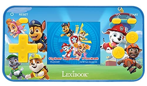 Image of Lexibook, Paw Patrol, Cyber Arcade Pocket, Portable Gaming Console, 150 Games, 1.8" LCD screen, Battery Operated, Blue, JL1895PA