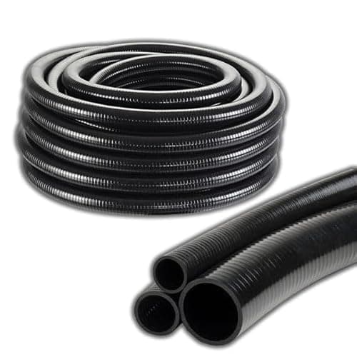 Image of eco-filtration Black Heavy Duty Waste Flexible Pond Hose 32mm (1.25″ ID) | Durable Anti-Kink Pond & Waste Hose for Pumps and Filtration Systems