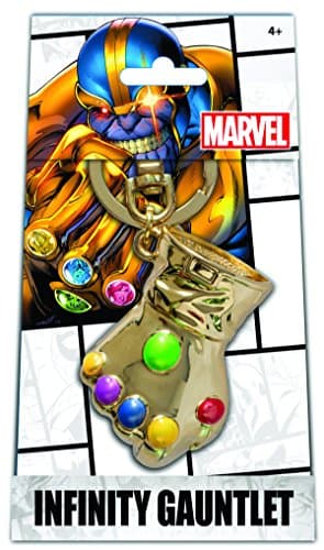Image of MONOGRAM Marvel Infinity Gauntlet Gold Pewter Keyring