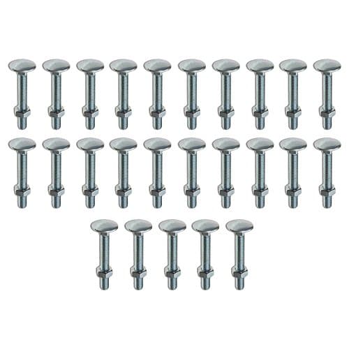 Image of M12 x 110mm Cup Square Bolt & Hex Nut - 25 Pack