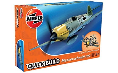 Image of Airfix Quickbuild Messerschmitt Bf109e Plane Kids Model (Age 5+)