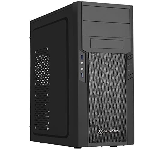 Image of SilverStone SST-PS13B - Precision Midi Tower ATX Silent Computer Case, with Window, black