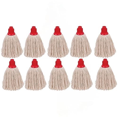 Image of 2Work Twine Rough Socket Mop 12oz Red (Pack of 10) 101851R
