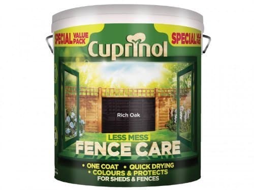Image of Cuprinol Less Mess Fence Care (Formerly Timber Care) 6L Rich Oak by Cuprinol