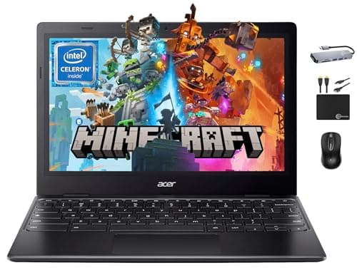 Image of Acer 2024 311 Chromebook Laptop Student Business, Dual-Core Intel N4500 Processor,11.6" HD Display, 4GB RAM, 192GB (64GB eMMC+128GB Card), Webcam WiFi, Long Battery, Chrome OS +MarxsolAccessory