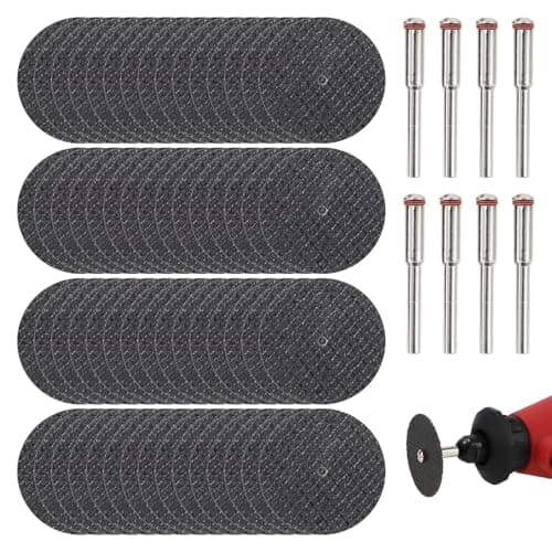 Image of 60 Pcs for Dremel Cutting Discs Set, High-Speed Mini for Dremel Metal Cutting Discs, Cuttings Disc Metalincludes 8 Durable 3mm Mandrels for Precision Metalwork & DIY Projects