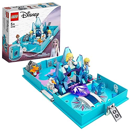 Image of LEGO 43189 Disney Frozen 2 Elsa and the Nokk Storybook, Adventures Portable Playset, Travel Toys, Gifts for 5 Plus Year Old Kids, Girls & Boys with Micro Doll