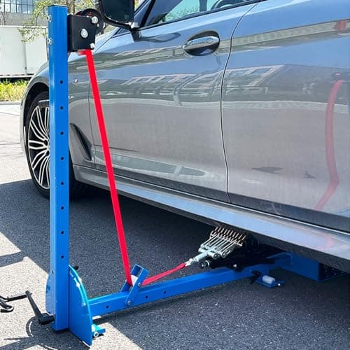 Image of Car Dent Puller Machine, Heavy-Duty 3-in-1 with 600KG Pulling Force, 100-920mm Height Adjustment & 120° Swivel for Automotive Sheet Metal and Frame Repair