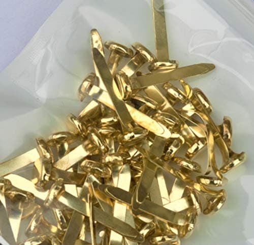 Image of Hongbe 60 Brass Split Pins Paper Fasteners 25Mm Brass Colour
