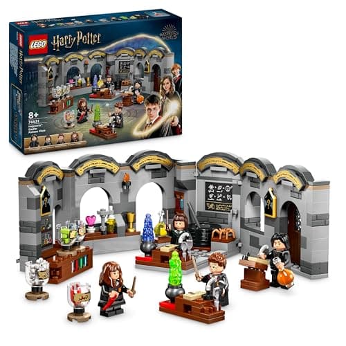 Image of LEGO Harry Potter Hogwarts Castle: Potions Class Set, Buildable Wizarding World Toy for 8 Plus Year Old Boys, Girls & Kids, with 4 Character Minifigures Incl. Hermione Granger, Magical Gift Idea 76431