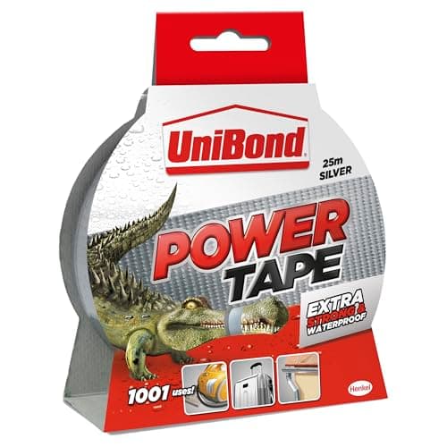 Image of UniBond 2707051 Extra Strong Power Tape - 50 mm x 25 m, Silver