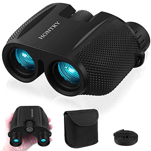 Image of Hontry Binoculars for Adults and Kids, 10x25 Compact Binoculars for Bird Watching, Theater and Concerts, Hunting and Sport Games