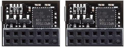 Image of ASUS TPM SPI Modul, Securely Store Keys, Data Passwords, 14-1 Pin, SPI Interface, Nuvoton NPCT750 Chip, One Year Warranty, Black (Pack of 2)