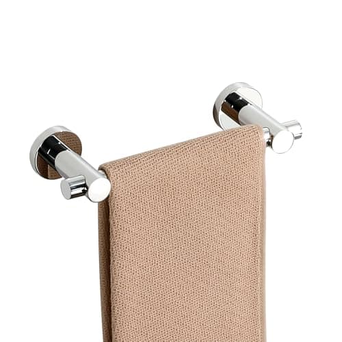 Image of SAYAYO Chrome Towel Rail Wall Mounted 25CM Small Hand Towel Holder Bathroom Towel Ring SUS304 Stainless Steel, Round Style