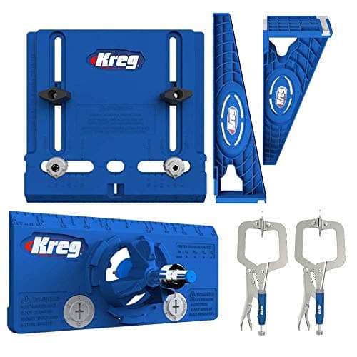 Image of Kreg Drawer Slide Hardware Jig with 2" Face Clamps & Concealed Hinge Jig
