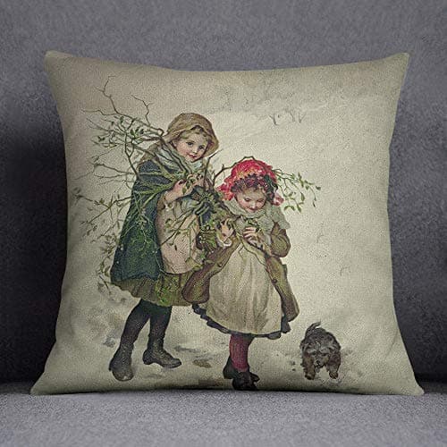 Image of Bonamaison Decorative Cushion Cover, Cotton Polyester, Multicolor, 45X45