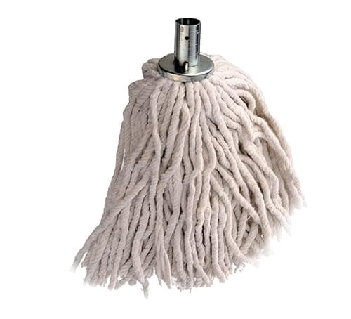 Image of Best House 100% Cotton 18 Ply Metal Socket Mop Head, Wet or Dry Floor Cleaning Thick Absorbent Yarn For Everyday Home Work Commercial Mop Heads for Heavy Duty long lasting (Pack of 1) (380g)
