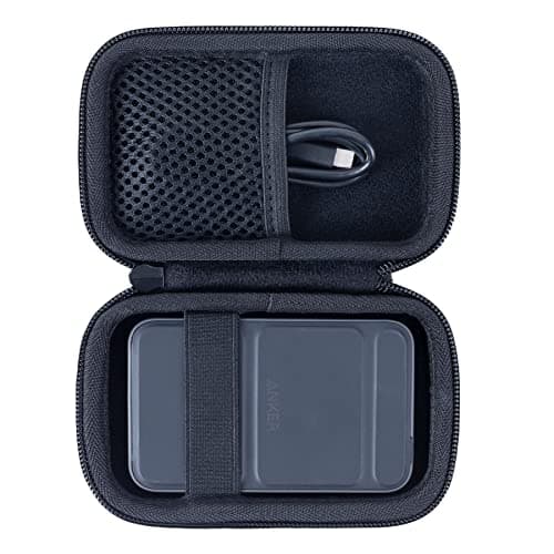 Image of Khanka Hard Protective Case for Anker 633/622/521 Magnetic Battery (MagGo) 5000mAh 10000mAh Foldable Magnetic Wireless Portable Charger, Case Only (Interstellar Gray)