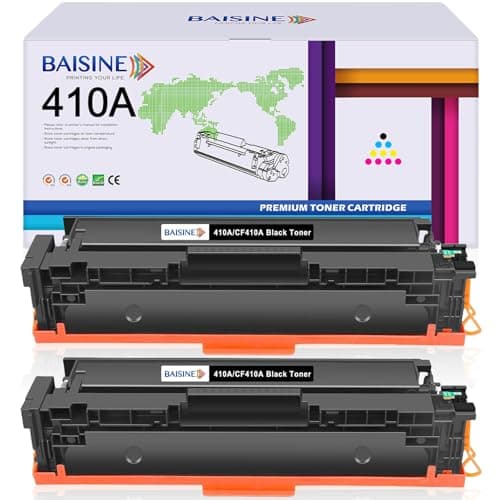 Image of BAISINE 410A Black Toner Cartridges Compatible for HP 410A CF410A 410X CF410X Toner for HP Color Laserjet Pro MFP M477fdw M477fnw M477fdn M377dw M452dn M452nw M452dw