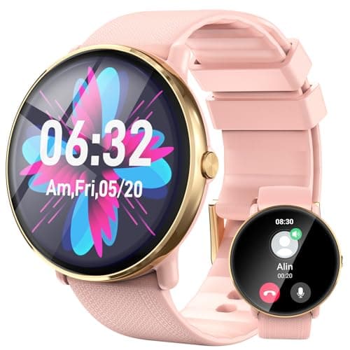 Image of Gerpeng Smart Watches for Women - 1.43'' AMOLED Display, Smartwatch with Call Function, 111+ Sports, IP68 Waterproof, Fitness Watch with Heart Rate SpO2 Sleep Monitor Step Counter for Android iOS