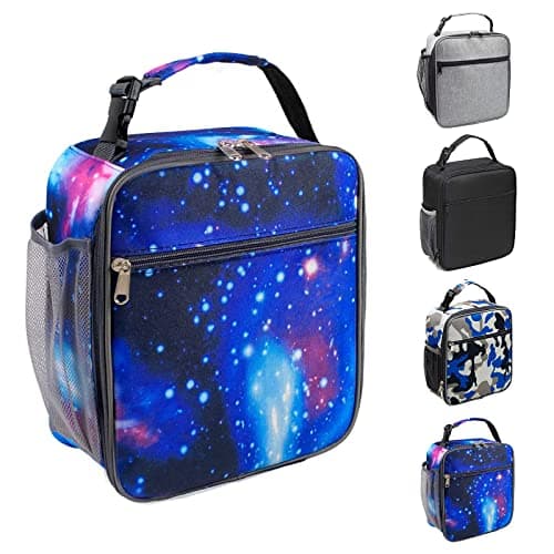 Image of Magcubic Insulated Lunch Bag Women Men,Leakproof Portable Lunch Box for Kids Teen Boys Girls for Office School Camping Hiking Outdoor Beach Picnic-Galaxy