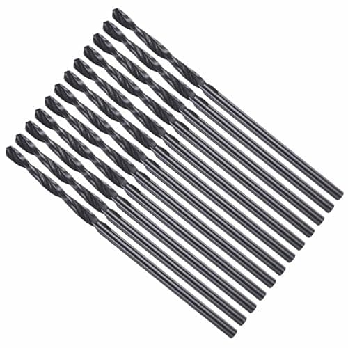 Image of CoCud Drill Bit, 1.75mm Cutting Diameter, 4241 HSS Nitriding Black 118° Cutting Angle Versatile Bits - (Applications: for Drilling Plastic Wood Soft Metal), 12-Pieces