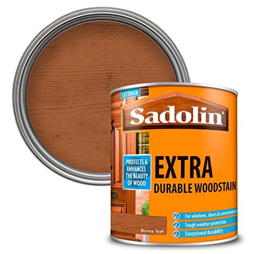 Image of Sadolin EXTRA WOODSTAIN (YELLOW TIN) 1lt - Burma Teak